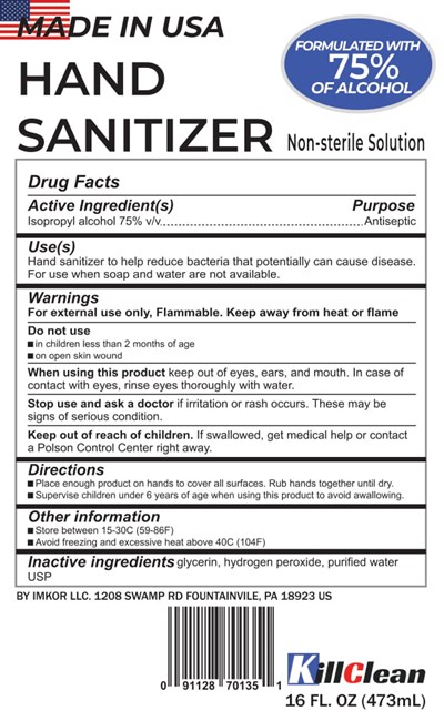 473 ml label - HAND SANITIZER 16oz 1